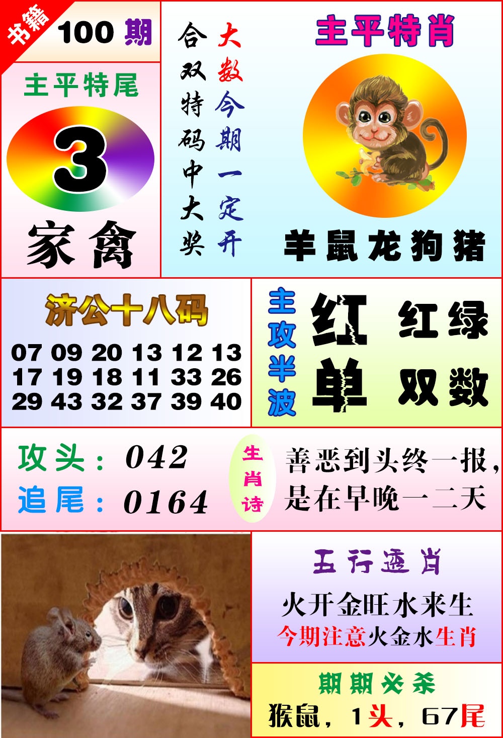 100期澳门狗头铡[图]